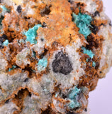 7.3cms CHRYSOCOLLA MALACHITE SELENITE CRYSTALS PERU QUARTZ CALCITE CB204