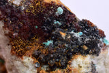 7.3cms CHRYSOCOLLA MALACHITE SELENITE CRYSTALS PERU QUARTZ CALCITE CB204