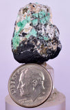 2.5cms GEM EMERALD CRYSTAL PYRITE CALCITE QUARTZ COLOMBIA MINERAL SPECIMEN EB91