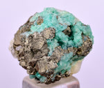 2.4cms GEM EMERALD CRYSTAL PYRITE CALCITE QUARTZ COLOMBIA MINERAL SPECIMEN EB92