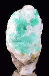 3cms GEM EMERALD CRYSTAL PYRITE CALCITE QUARTZ COLOMBIA MINERAL SPECIMEN EB94