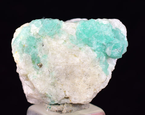 2.2cms GEM EMERALD CRYSTAL PYRITE CALCITE QUARTZ COLOMBIA MINERAL SPECIMEN EB95