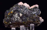 7.5cms RHODOCHROSITE CRYSTALS GALENA PYRITE SPHALERITE PERU RB745
