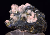 7.5cms RHODOCHROSITE CRYSTALS GALENA PYRITE SPHALERITE PERU RB745