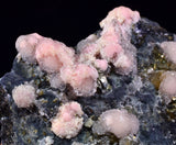 7.5cms RHODOCHROSITE CRYSTALS GALENA PYRITE SPHALERITE PERU RB745