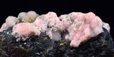 7.5cms RHODOCHROSITE CRYSTALS GALENA PYRITE SPHALERITE PERU RB745