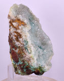 9.5cms DRUZY CHRYSOCOLLA QUARTZ CRYSTAL LILY MINE PERU 2000 YEAR DB326