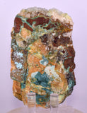9.5cms DRUZY CHRYSOCOLLA QUARTZ CRYSTAL LILY MINE PERU 2000 YEAR DB326
