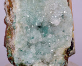 9.5cms DRUZY CHRYSOCOLLA QUARTZ CRYSTAL LILY MINE PERU 2000 YEAR DB326