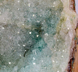 9.5cms DRUZY CHRYSOCOLLA QUARTZ CRYSTAL LILY MINE PERU 2000 YEAR DB326