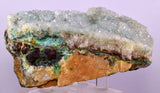 9.5cms DRUZY CHRYSOCOLLA QUARTZ CRYSTAL LILY MINE PERU 2000 YEAR DB326