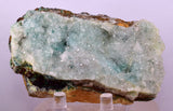 9.5cms DRUZY CHRYSOCOLLA QUARTZ CRYSTAL LILY MINE PERU 2000 YEAR DB326