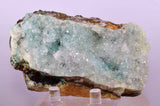 9.5cms DRUZY CHRYSOCOLLA QUARTZ CRYSTAL LILY MINE PERU 2000 YEAR DB326