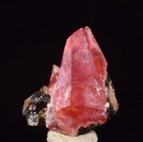 1.1cm RHODOCHROSITE CRYSTALS PERU OLD STOCK UCHUCCHACUA MINERAL SPECIMEN RB746
