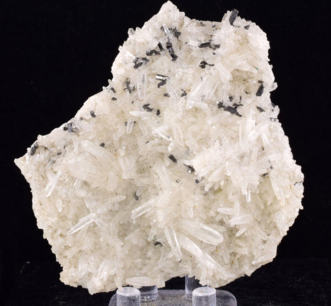 9cms RED HUBNERITE QUARTZ CRYSTALS MINERAL SPECIMEN COLLECTOR PERU MB172
