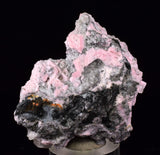 5cms RHODOCHROSITE CALCITE CRYSTALS GALENA PERU RB752