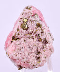 2.7cms RHODOCHROSITE PYRITE CHINA CRYSTAL RHOMBOHEDRAL MINIATURE RB684