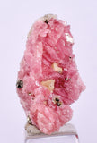 2.4cms RHODOCHROSITE PYRITE CHINA CRYSTAL RHOMBOHEDRAL MINIATURE RB685