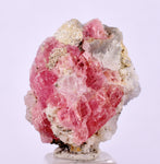 2.4cms RHODOCHROSITE PYRITE FLUORITE CHINA CRYSTAL RHOMBOHEDRAL MINIATURE RB686