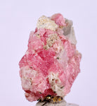 2.4cms RHODOCHROSITE PYRITE FLUORITE CHINA CRYSTAL RHOMBOHEDRAL MINIATURE RB686