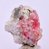 2.4cms RHODOCHROSITE PYRITE FLUORITE CHINA CRYSTAL RHOMBOHEDRAL MINIATURE RB686