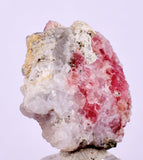 2.4cms RHODOCHROSITE PYRITE FLUORITE CHINA CRYSTAL RHOMBOHEDRAL MINIATURE RB686