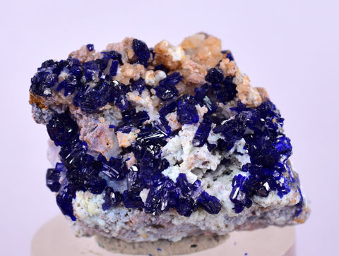 2.8cms GEM AZURITE CRYSTALS MEXICO ROYAL BLUE COLOR SHINY UB306