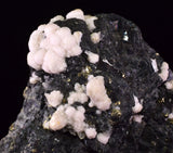 8cms MANGANO CALCITE PYRITE GALENA CRYSTALS PERU MINERAL SPECIMEN VB42