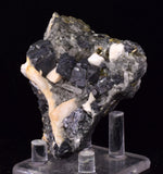 7cms MANGANO CALCITE PYRITE GALENA CRYSTALS PERU MINERAL SPECIMEN VB43