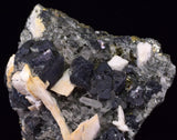 7cms MANGANO CALCITE PYRITE GALENA CRYSTALS PERU MINERAL SPECIMEN VB43