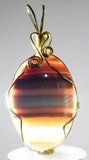 4.8cms GEM MACHU PICCHU Aragonite Cabochon PENDANT Peru BB424