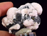 5.1cms MANGANO CALCITE PYRITE GALENA CRYSTALS PERU MINERAL SPECIMEN VB45