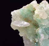 9.3ms DRUZY GEM SILICA CHRYSOCOLLA CHALCEDONY BOTRYOIDAL LILY MINE PERU DB113