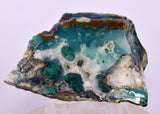 7.9cms DRUZY CHRYSOCOLLA QUARTZ CRYSTAL LILY MINE PERU 2000 YEAR DB243