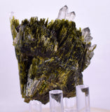 5.3cms PREMIUM EPIDOTE AXINITE QUARTZ CRYSTALS PERU AESTHETIC COLLECTOR CB206