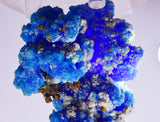 13cms NEW BLUE CHALCANTHITE PYRITE NATURAL BOTRYOIDAL CRYSTALS PERU FB95