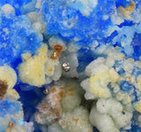 13cms NEW BLUE CHALCANTHITE PYRITE NATURAL BOTRYOIDAL CRYSTALS PERU FB95