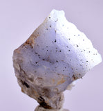 3.4cms BLUE CHALCEDONY PERU Crystal Quartz  Translucent Mineral Sample  Collector QB123