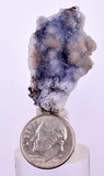 3.6cms BLUE CHALCEDONY PERU Crystal Quartz  Translucent Mineral Sample  Collector QB124