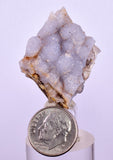 2.7cms BLUE CHALCEDONY PERU Crystal Quartz  Translucent Mineral Sample  Collector QB127