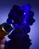 13cms NEW BLUE CHALCANTHITE PYRITE NATURAL BOTRYOIDAL CRYSTALS PERU FB95
