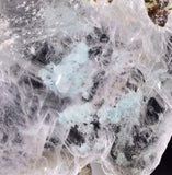 5.2cms GEM CHRYSOCOLLA INSIDE SELENITE CRYSTAL LILY MINE 2000 DISCOVERY PERU TB137