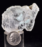 5.2cms GEM CHRYSOCOLLA INSIDE SELENITE CRYSTAL LILY MINE 2000 DISCOVERY PERU TB137