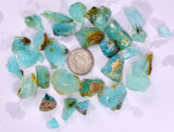 180 Carats GEM BLUE OPAL PERU ROUGH SCENIC SEASCAPE MINERAL SPECIMEN OB203