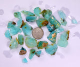 180 Carats GEM BLUE OPAL PERU ROUGH SCENIC SEASCAPE MINERAL SPECIMEN OB203