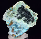 4.6cms GEM CHRYSOCOLLA INSIDE SELENITE CRYSTAL LILY MINE PERU TB223