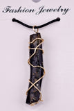 4.3cms GOLDEN BLACK CORAL PERU NATURAL GOLDEN WIRE JEWELRY JB28