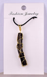 5.1cms GOLDEN BLACK CORAL PERU NATURAL GOLDEN WIRE JEWELRY JB29