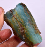 135Grams GEM BLUE OPAL PERU ROUGH SCENIC SEASCAPE MINERAL SPECIMEN OB167