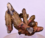 7.6cms TURGITE BOTRYOIDAL IRIDESCENT CRYSTALS PERU IRON NEW FIND MINERAL ZB60